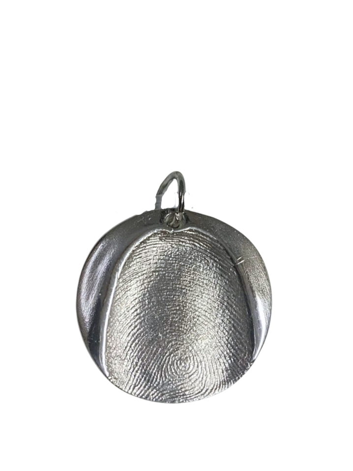 Großer Silberanhänger "Fingerabdruck"