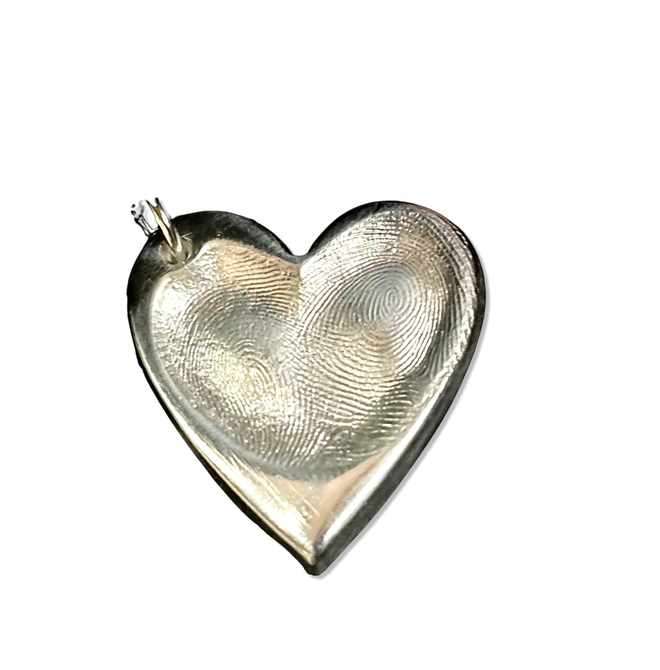 Großer Silberanhänger "Fingerabdruck"
