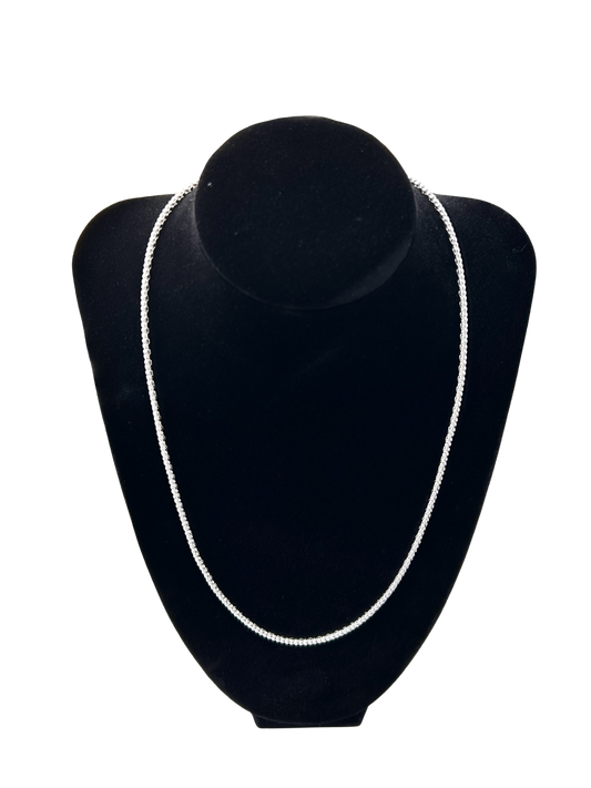 Himbeerkette aus 925 Sterling Silber – 50 cm, 2,4 mm | Für unsere Anhänger